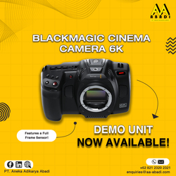Demo Unit dari Blackmagic Design Cinema Camera 6K sekarang sudah tersedia!