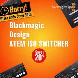 Blackmagic Design: ATEM ISO Switcher SALE!